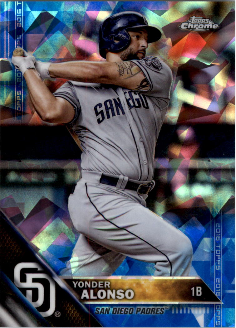 2016 Topps Chrome Sapphire Edition #345 Yonder Alonso