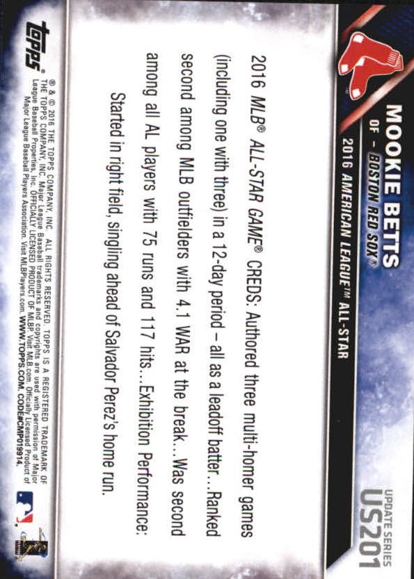 Mookie Betts cards (2015-2023) Red Sox Dodgers - You Choose - Picture 24 of 201