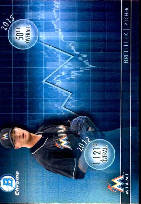 2016 Bowman Chrome Draft Draft Dividends #DDBL Brett Lilek