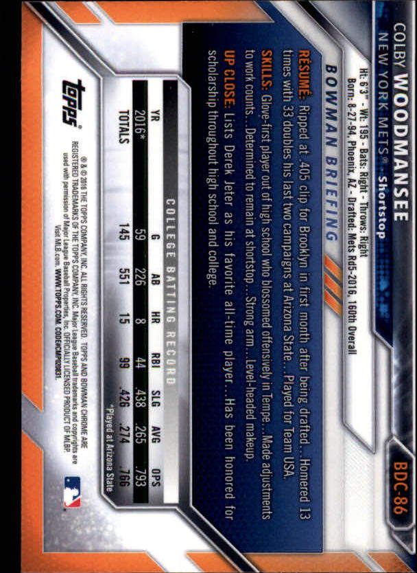 B4911- 2016 Bowman Chrome Draft BB 1-200 +Rookies -You Pick- 15+ FREE US SHIP - Picture 95 of 263