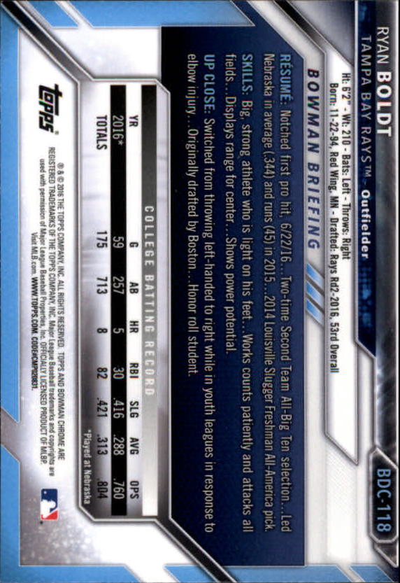 B4911- 2016 Bowman Chrome Draft BB 1-200 +Rookies -You Pick- 15+ FREE US SHIP - Picture 133 of 263