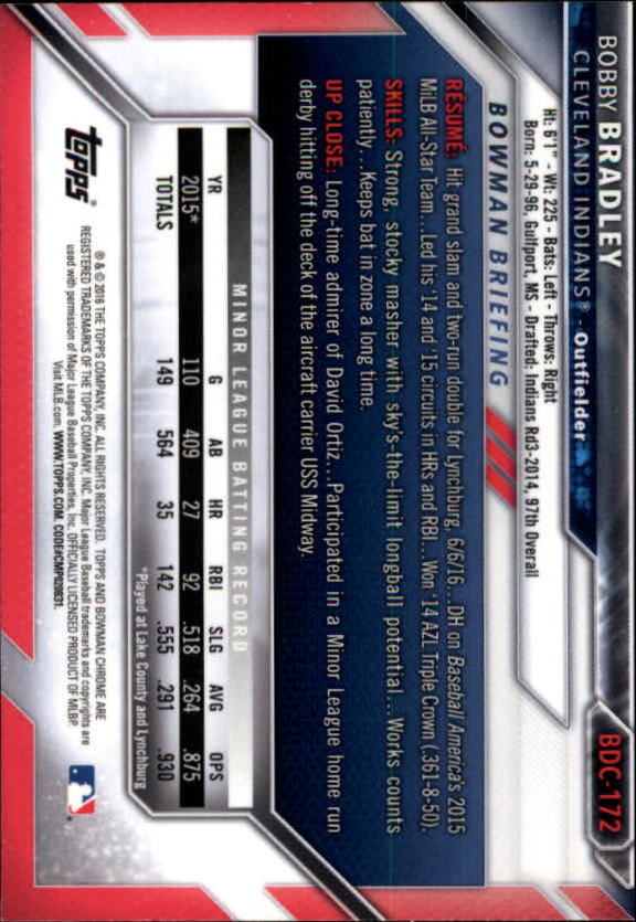 B4911- 2016 Bowman Chrome Draft BB 1-200 +Rookies -You Pick- 15+ FREE US SHIP - Picture 217 of 263