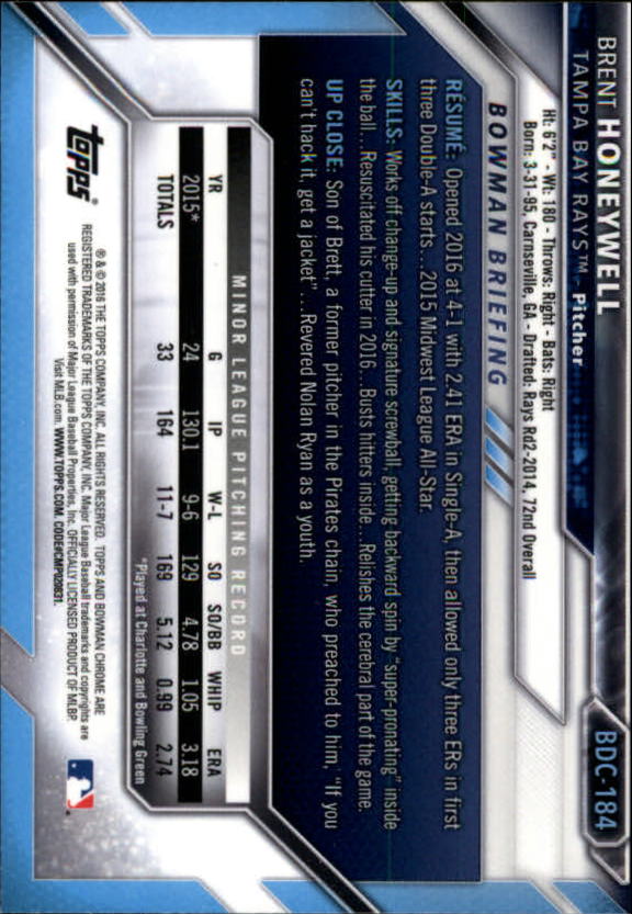 B4911- 2016 Bowman Chrome Draft BB 1-200 +Rookies -You Pick- 15+ FREE US SHIP - Picture 239 of 263