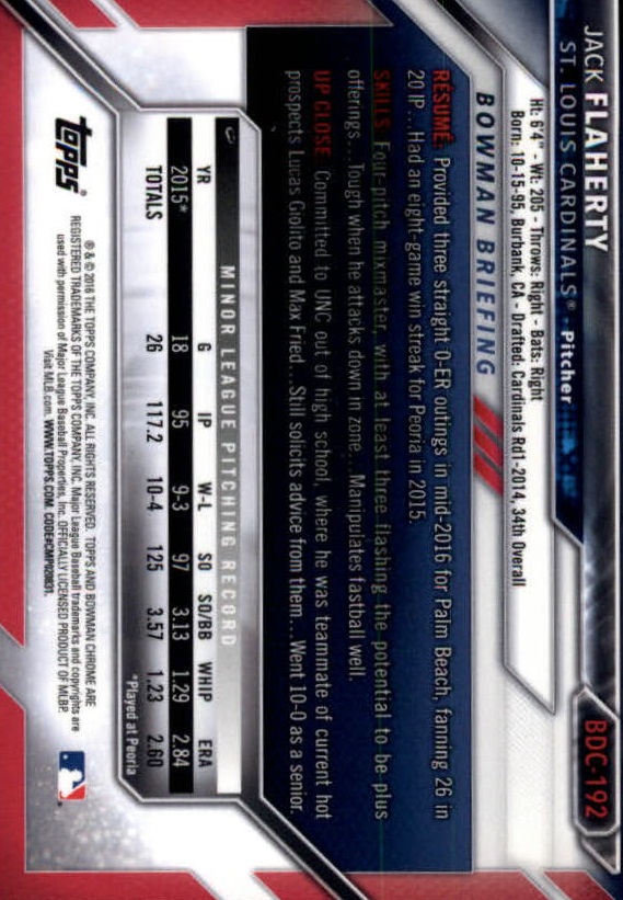 B4911- 2016 Bowman Chrome Draft BB 1-200 +Rookies -You Pick- 15+ FREE US SHIP - Picture 251 of 263