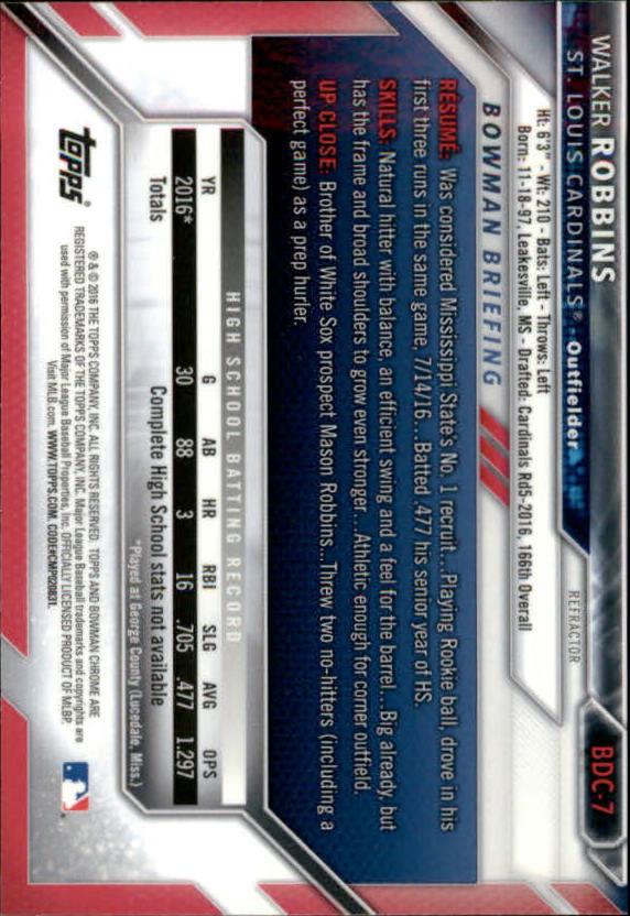 B4911- 2016 Bowman Chrome Draft BB Assorted Inserts -You Pick- 15+ FREE US SHIP - Picture 30 of 276