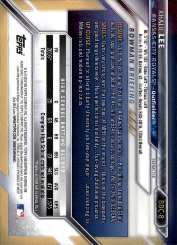 B4911- 2016 Bowman Chrome Draft BB Assorted Inserts -You Pick- 15+ FREE US SHIP - Picture 32 of 276
