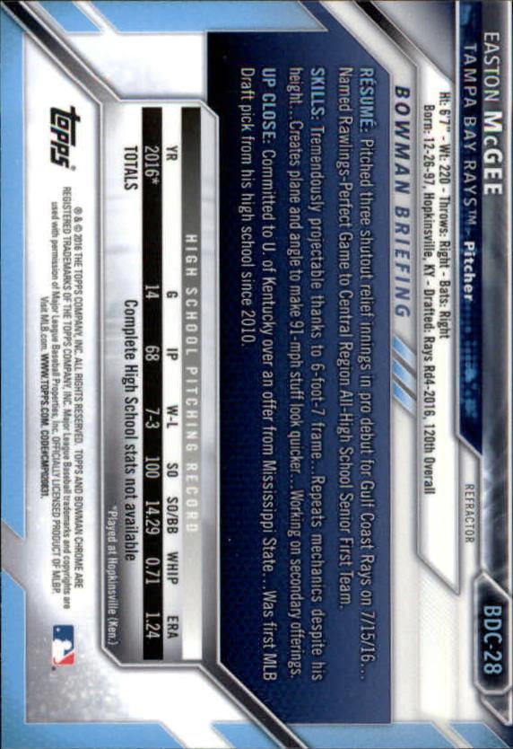 B4911- 2016 Bowman Chrome Draft BB Assorted Inserts -You Pick- 15+ FREE US SHIP - Picture 56 of 276
