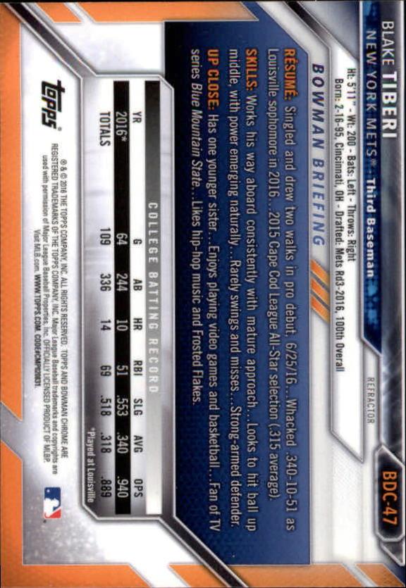 B4911- 2016 Bowman Chrome Draft BB Assorted Inserts -You Pick- 15+ FREE US SHIP - Picture 76 of 276