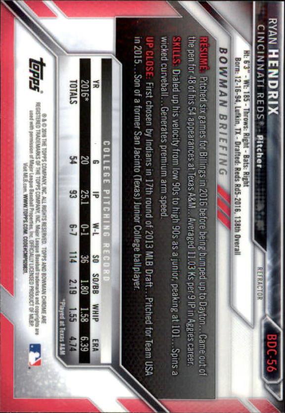 B4911- 2016 Bowman Chrome Draft BB Assorted Inserts -You Pick- 15+ FREE US SHIP - Picture 88 of 276