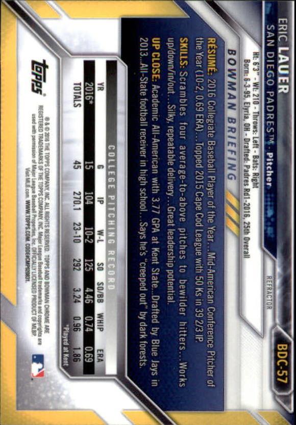 B4911- 2016 Bowman Chrome Draft BB Assorted Inserts -You Pick- 15+ FREE US SHIP - Picture 90 of 276