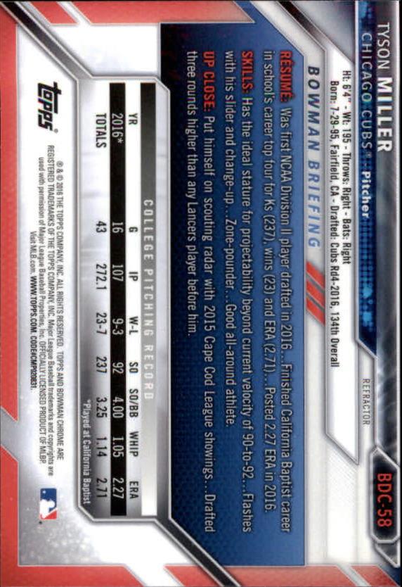 B4911- 2016 Bowman Chrome Draft BB Assorted Inserts -You Pick- 15+ FREE US SHIP - Picture 92 of 276