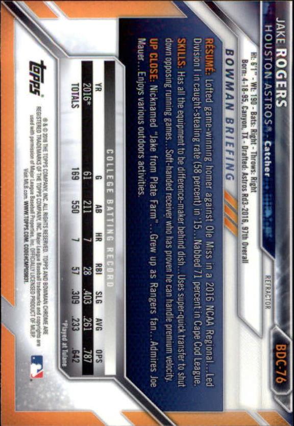 B4911- 2016 Bowman Chrome Draft BB Assorted Inserts -You Pick- 15+ FREE US SHIP - Picture 108 of 276