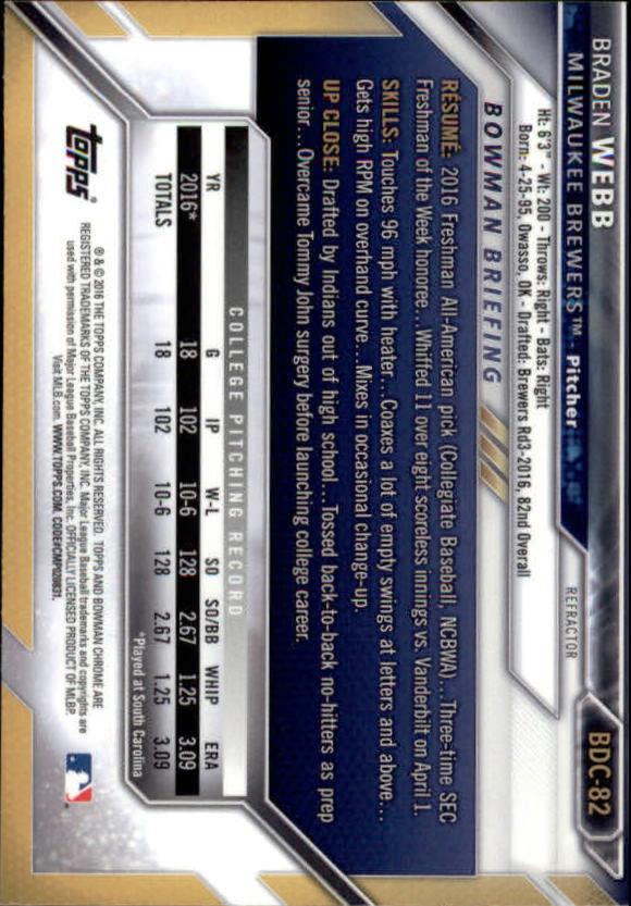 B4911- 2016 Bowman Chrome Draft BB Assorted Inserts -You Pick- 15+ FREE US SHIP - Picture 114 of 276