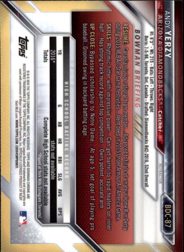 B4911- 2016 Bowman Chrome Draft BB Assorted Inserts -You Pick- 15+ FREE US SHIP - Picture 120 of 276