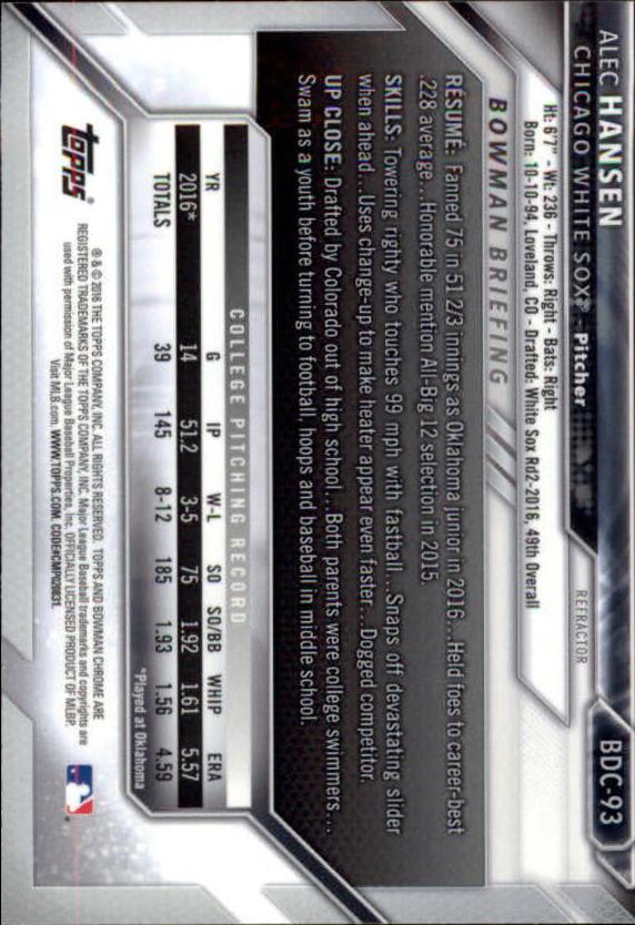 B4911- 2016 Bowman Chrome Draft BB Assorted Inserts -You Pick- 15+ FREE US SHIP - Picture 124 of 276