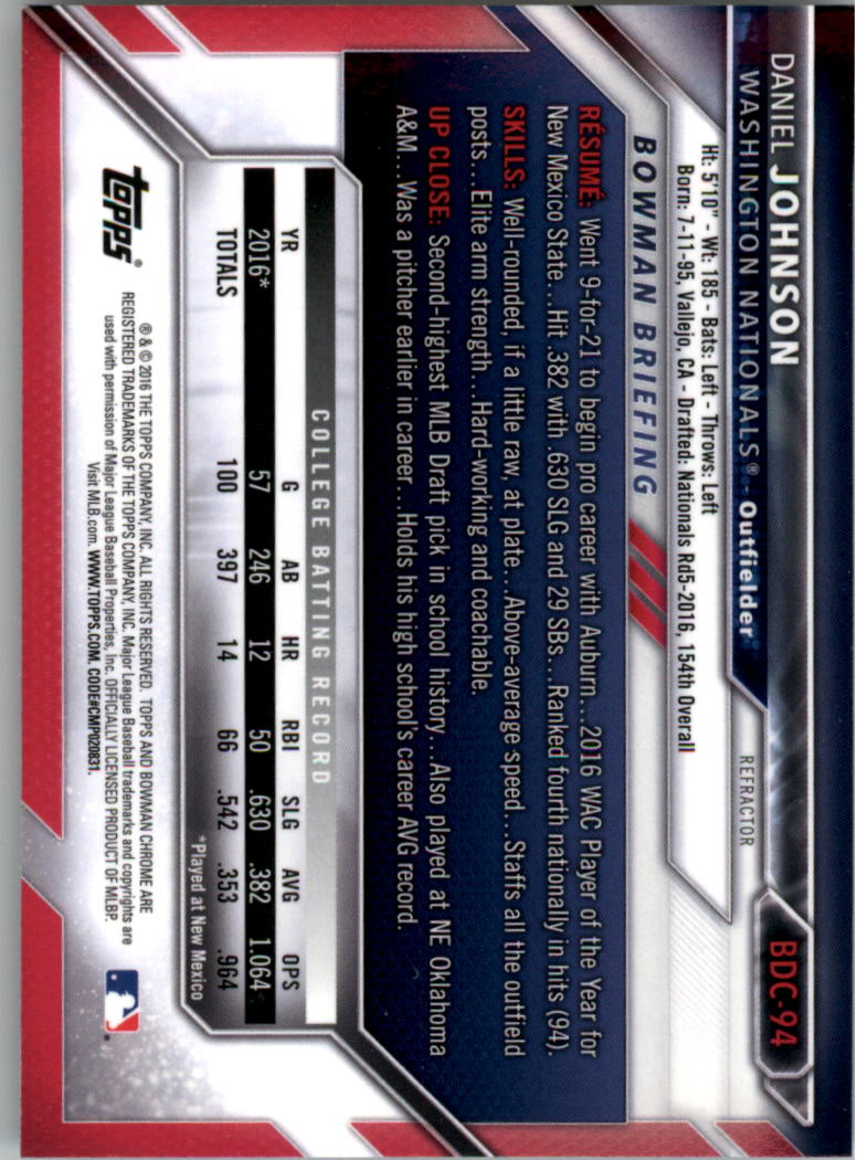 B4911- 2016 Bowman Chrome Draft BB Assorted Inserts -You Pick- 15+ FREE US SHIP - Picture 126 of 276