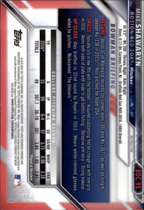 B4911- 2016 Bowman Chrome Draft BB Assorted Inserts -You Pick- 15+ FREE US SHIP - Picture 128 of 276