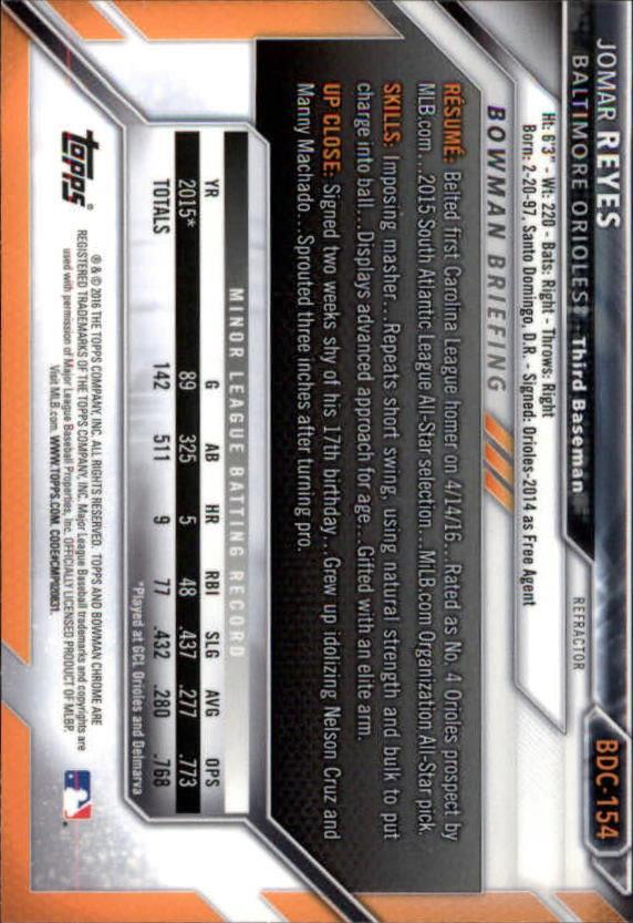 B4911- 2016 Bowman Chrome Draft BB Assorted Inserts -You Pick- 15+ FREE US SHIP - Picture 188 of 276