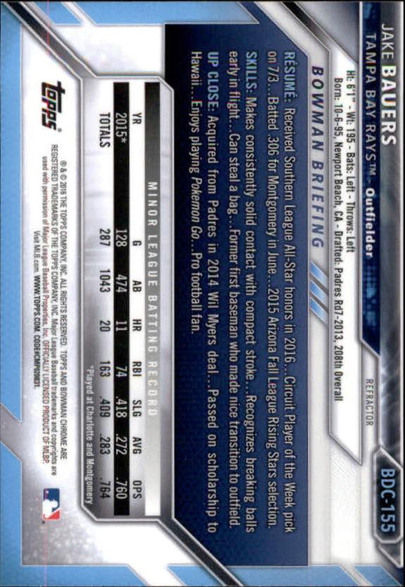 B4911- 2016 Bowman Chrome Draft BB Assorted Inserts -You Pick- 15+ FREE US SHIP - Picture 190 of 276
