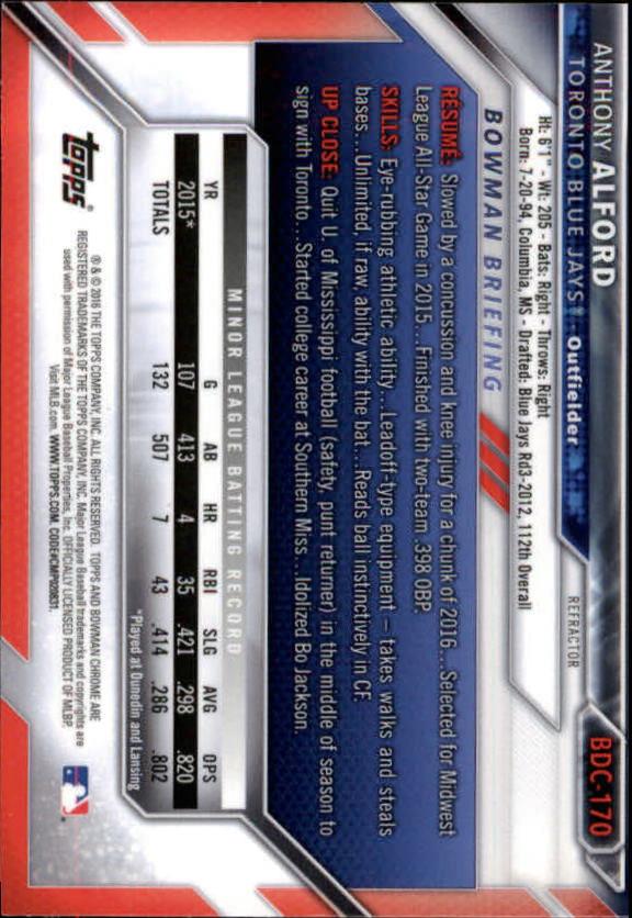 B4911- 2016 Bowman Chrome Draft BB Assorted Inserts -You Pick- 15+ FREE US SHIP - Picture 210 of 276