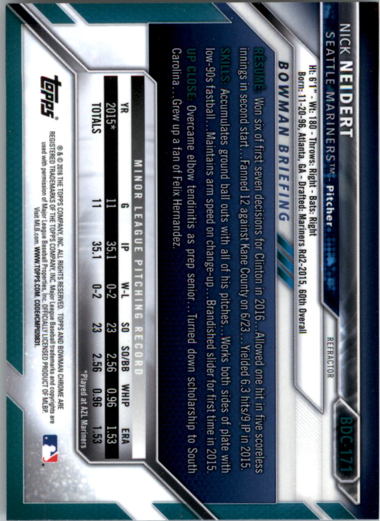 B4911- 2016 Bowman Chrome Draft BB Assorted Inserts -You Pick- 15+ FREE US SHIP - Picture 212 of 276