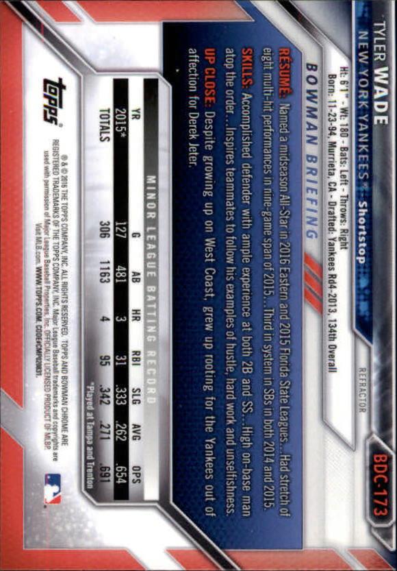 B4911- 2016 Bowman Chrome Draft BB Assorted Inserts -You Pick- 15+ FREE US SHIP - Picture 216 of 276