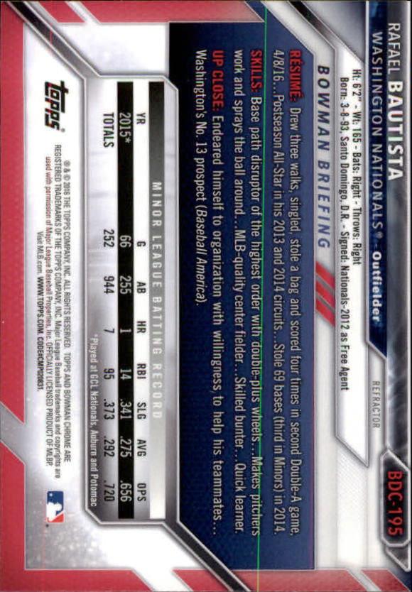 B4911- 2016 Bowman Chrome Draft BB Assorted Inserts -You Pick- 15+ FREE US SHIP - Picture 246 of 276