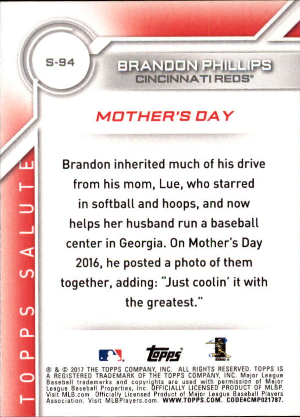 A0479- 2017 Topps Baseball Salute Inserts #s 1-200 -You Pick- 15+ FREE US SHIP - Picture 3 of 88