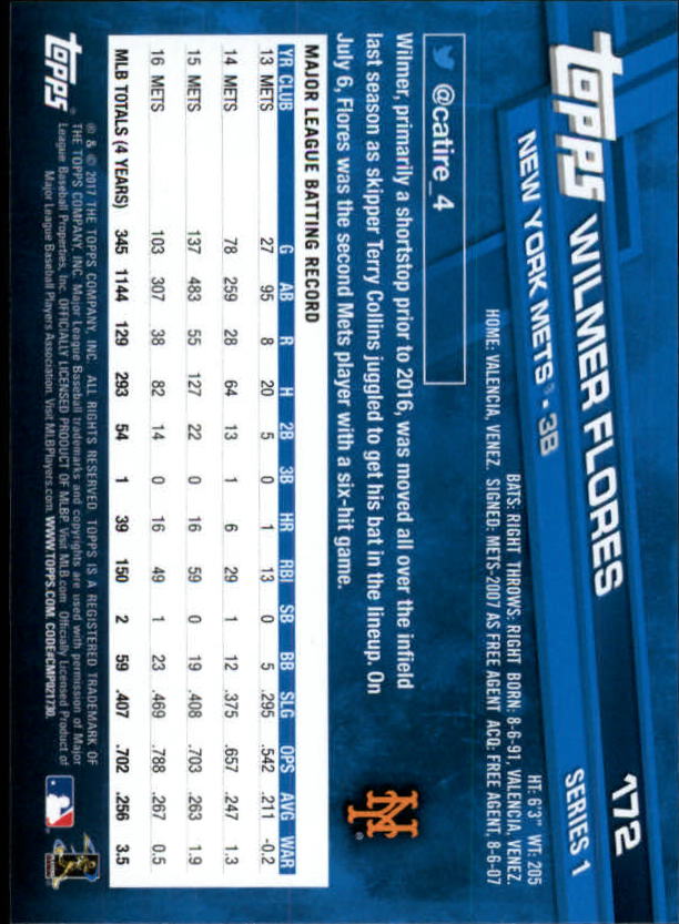 A0479- 2017 Topps Baseball Card #s 1-252 +Rookies -You Pick- 15+ FREE US SHIP - Picture 333 of 491