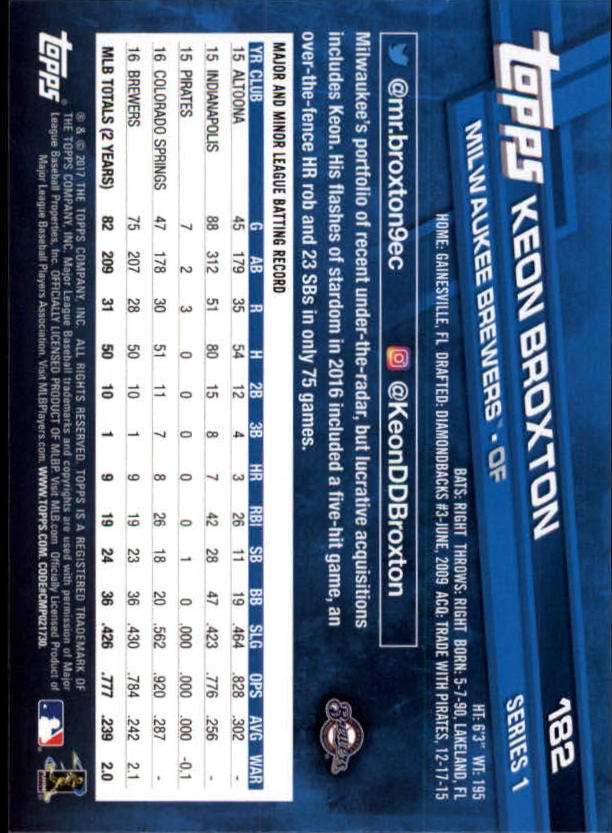 A0479- 2017 Topps Baseball Card #s 1-252 +Rookies -You Pick- 15+ FREE US SHIP - Picture 353 of 491