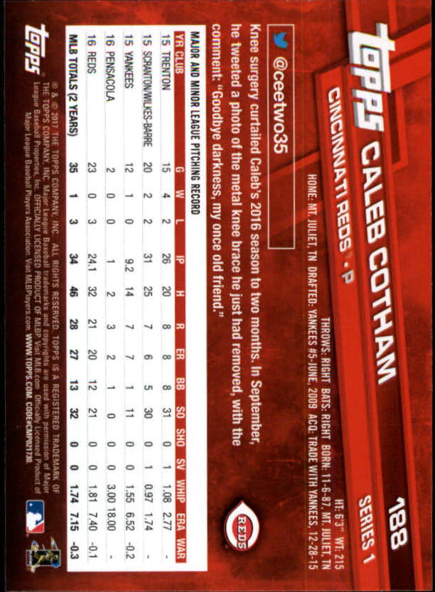 A0479- 2017 Topps Baseball Card #s 1-252 +Rookies -You Pick- 15+ FREE US SHIP - Picture 365 of 491