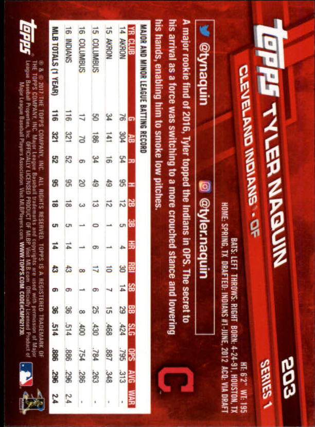 A0479- 2017 Topps Baseball Card #s 1-252 +Rookies -You Pick- 15+ FREE US SHIP - Picture 395 of 491