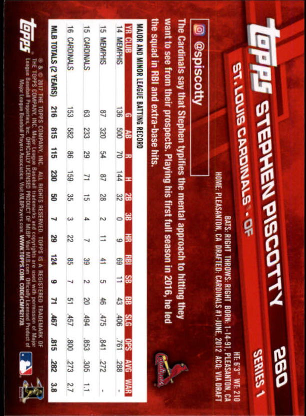 A0479- 2017 Topps Baseball Karten 253-509 + Rookies -du Pick- 15 + Gratis US - Bild 17 von 467