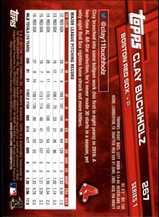 A0479- 2017 Topps Baseball Karten 253-509 + Rookies -du Pick- 15 + Gratis US - Bild 31 von 467