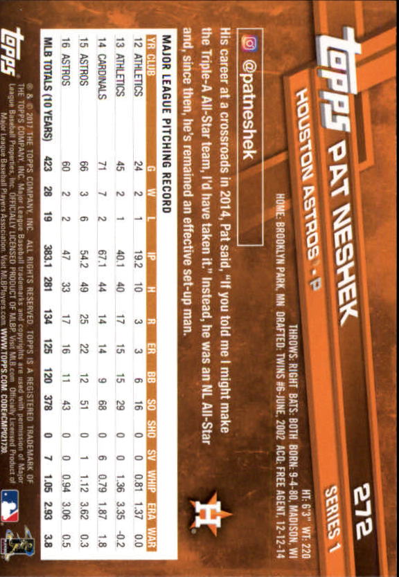 A0479- 2017 Topps Baseball Karten 253-509 + Rookies -du Pick- 15 + Gratis US - Bild 39 von 467