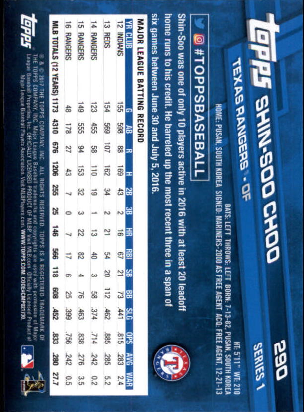 A0479- 2017 Topps Baseball Karten 253-509 + Rookies -du Pick- 15 + Gratis US - Bild 71 von 467