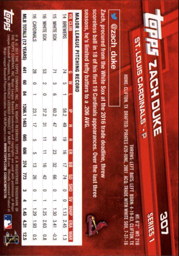 A0479- 2017 Topps Baseball Karten 253-509 + Rookies -du Pick- 15 + Gratis US - Bild 105 von 467