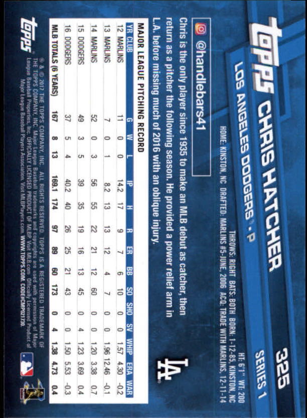 A0479- 2017 Topps Baseball Karten 253-509 + Rookies -du Pick- 15 + Gratis US - Bild 139 von 467