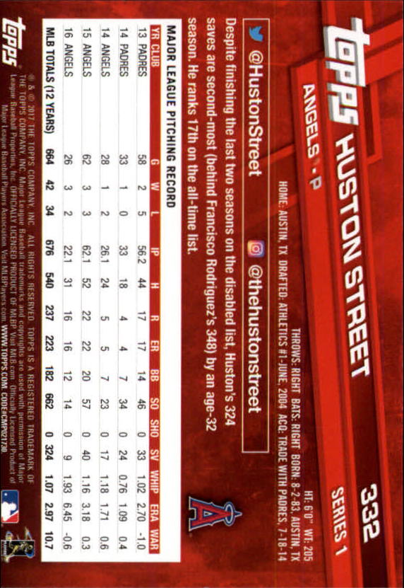 A0479- 2017 Topps Baseball Karten 253-509 + Rookies -du Pick- 15 + Gratis US - Bild 153 von 467