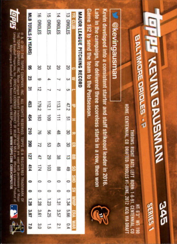 A0479- 2017 Topps Baseball Karten 253-509 + Rookies -du Pick- 15 + Gratis US - Bild 177 von 467