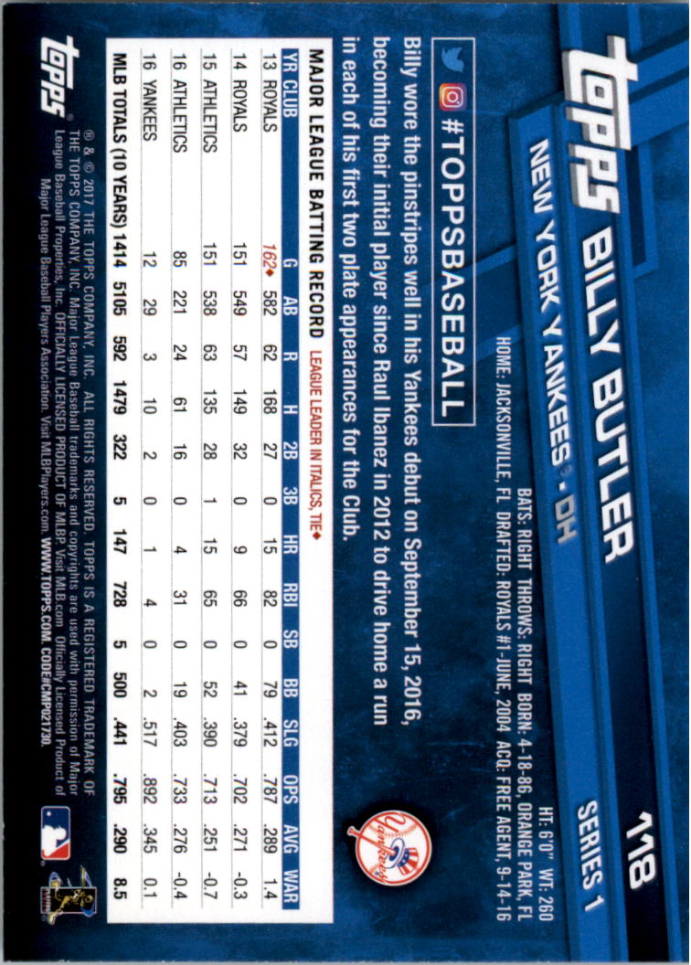 A0479- 2017 Topps Rainbow Foil Baseball #s 1-250 -You Pick- 15+ FREE US SHIP - Picture 157 of 351
