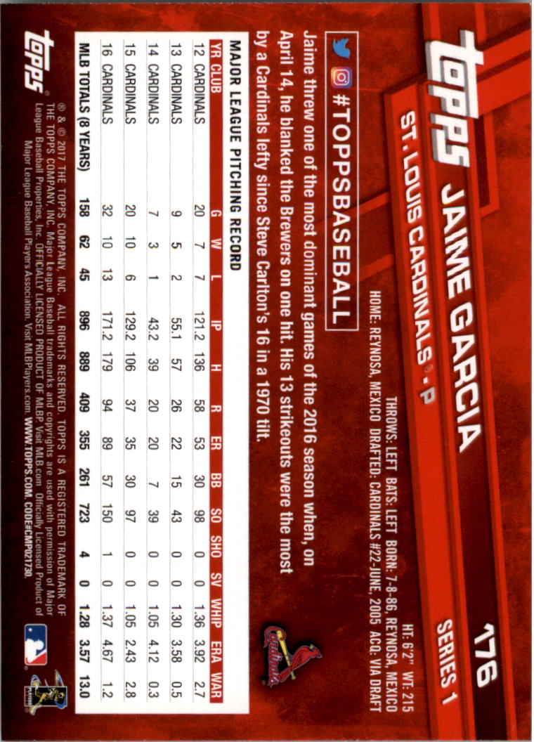 A0479- 2017 Topps Rainbow Foil Baseball #s 1-250 -You Pick- 15+ FREE US SHIP - Picture 244 of 351