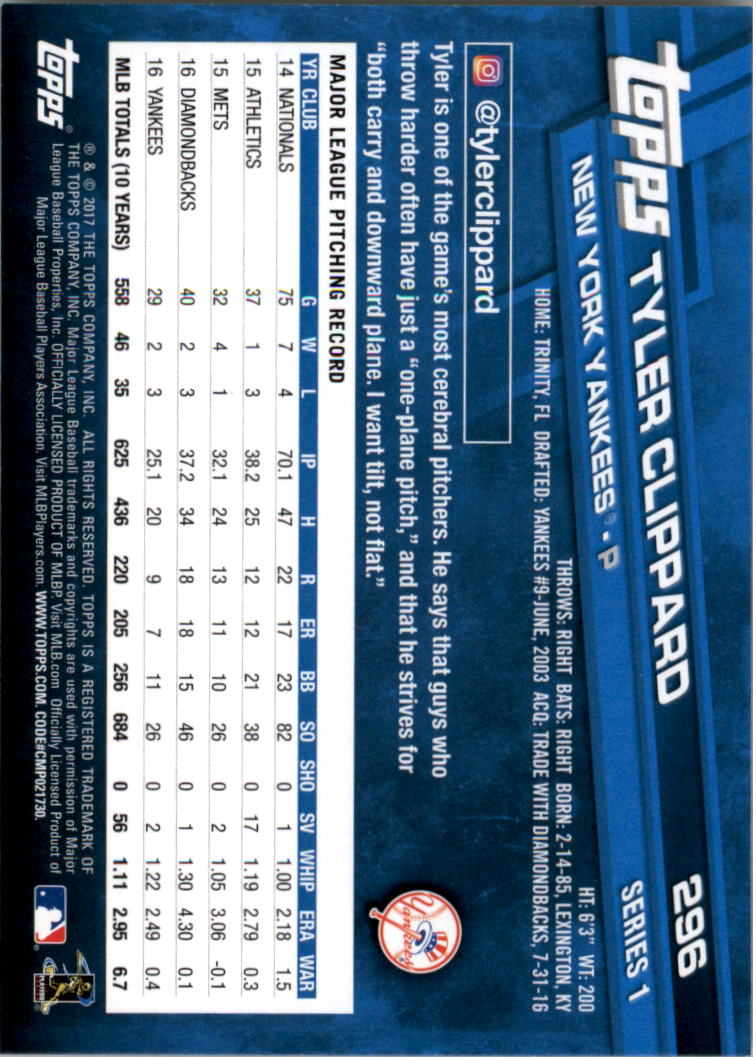A0479- 2017 Topps Rainbow Foil Baseball #s 251-500 -You Pick- 15+ FREE US SHIP - Picture 73 of 257