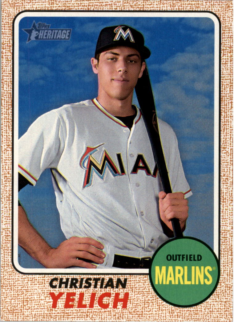 2017 Topps Heritage #466 Christian Yelich SP