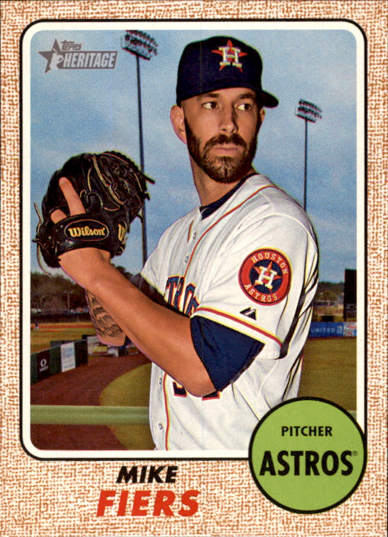 2017 Topps Heritage #487 Mike Fiers SP