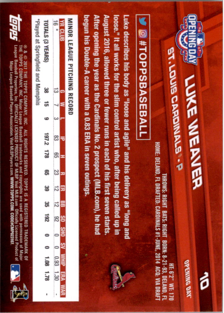 A3120- 2017 Topps Opening Day BB Card #s 1-200 -You Pick- 15+ FREE US SHIP - Picture 21 of 390