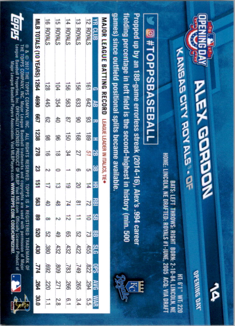 A3120- 2017 Topps Opening Day BB Card #s 1-200 -You Pick- 15+ FREE US SHIP - Picture 29 of 390