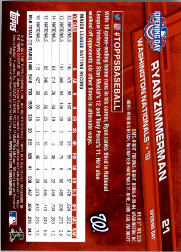 A3120- 2017 Topps Opening Day BB Card #s 1-200 -You Pick- 15+ FREE US SHIP - Picture 41 of 390
