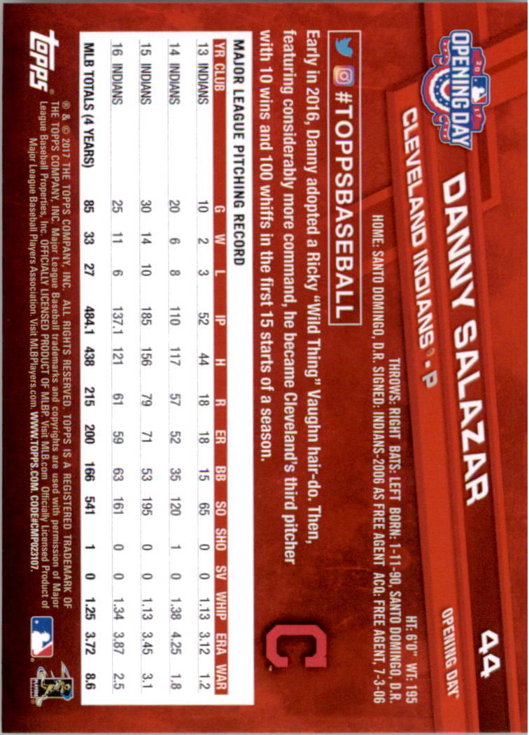 A3120- 2017 Topps Opening Day BB Card #s 1-200 -You Pick- 15+ FREE US SHIP - Picture 86 of 390