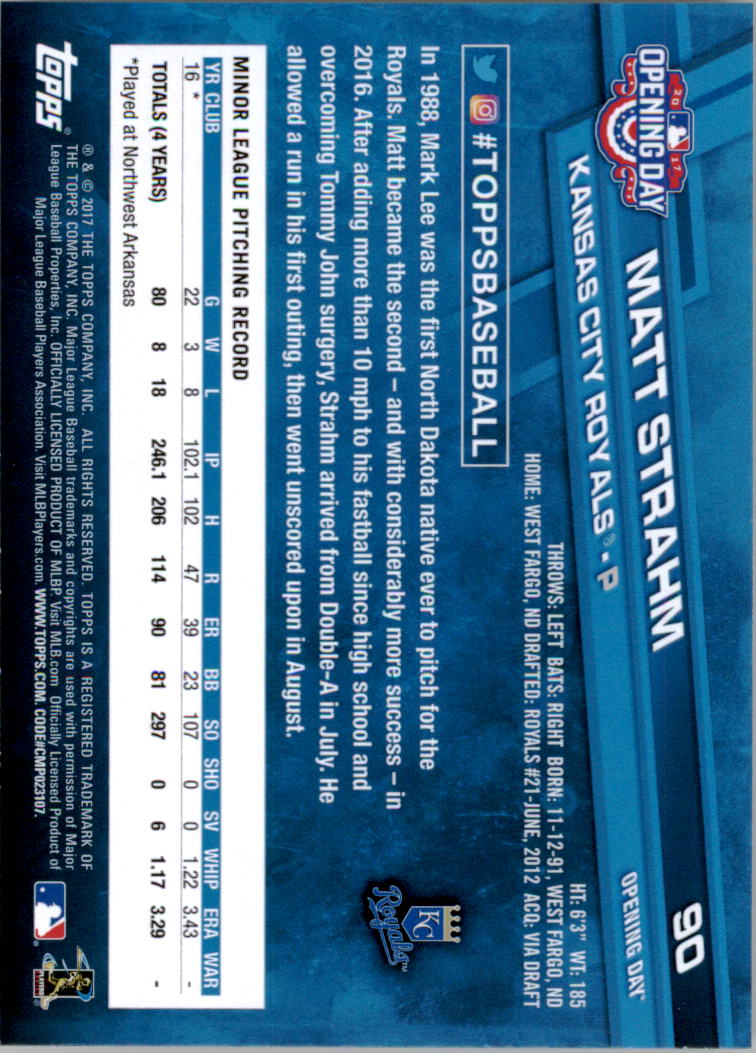 A3120- 2017 Topps Opening Day BB Card #s 1-200 -You Pick- 15+ FREE US SHIP - Picture 178 of 390